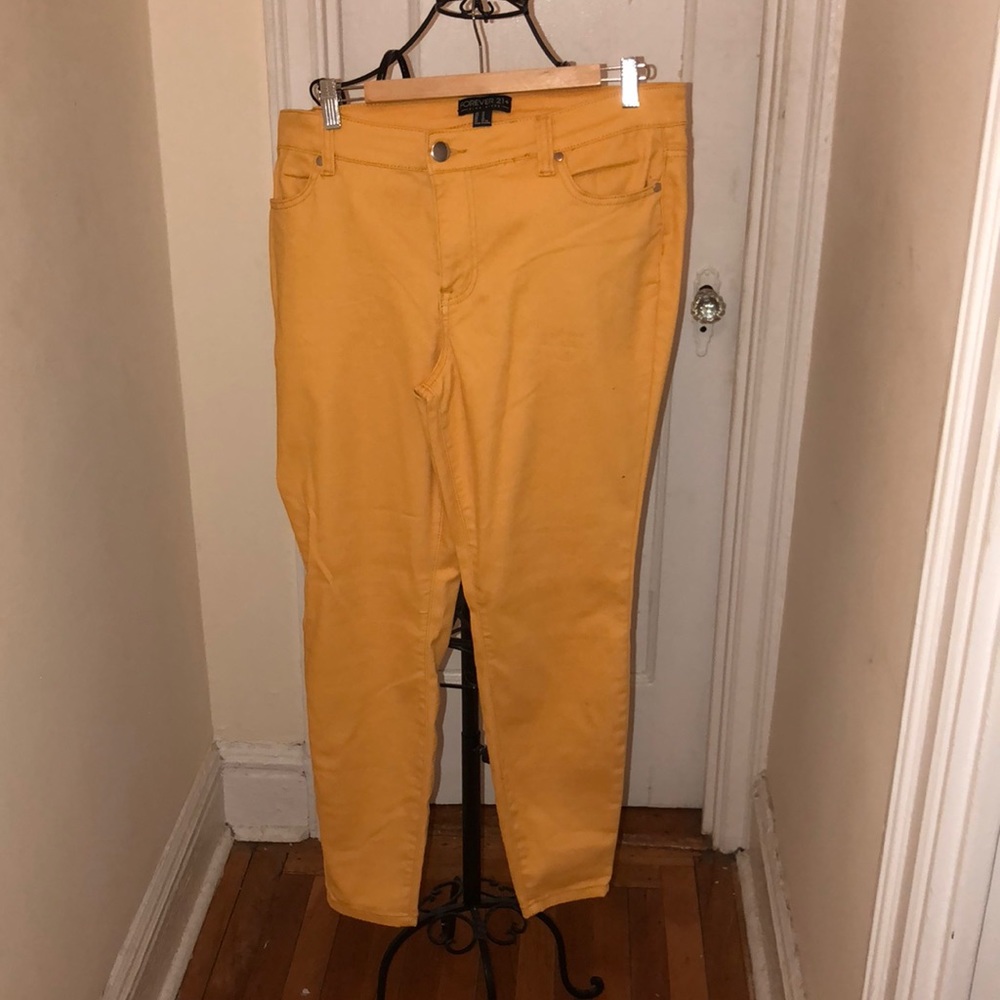 Forever 21 Yellow Jeans / 14